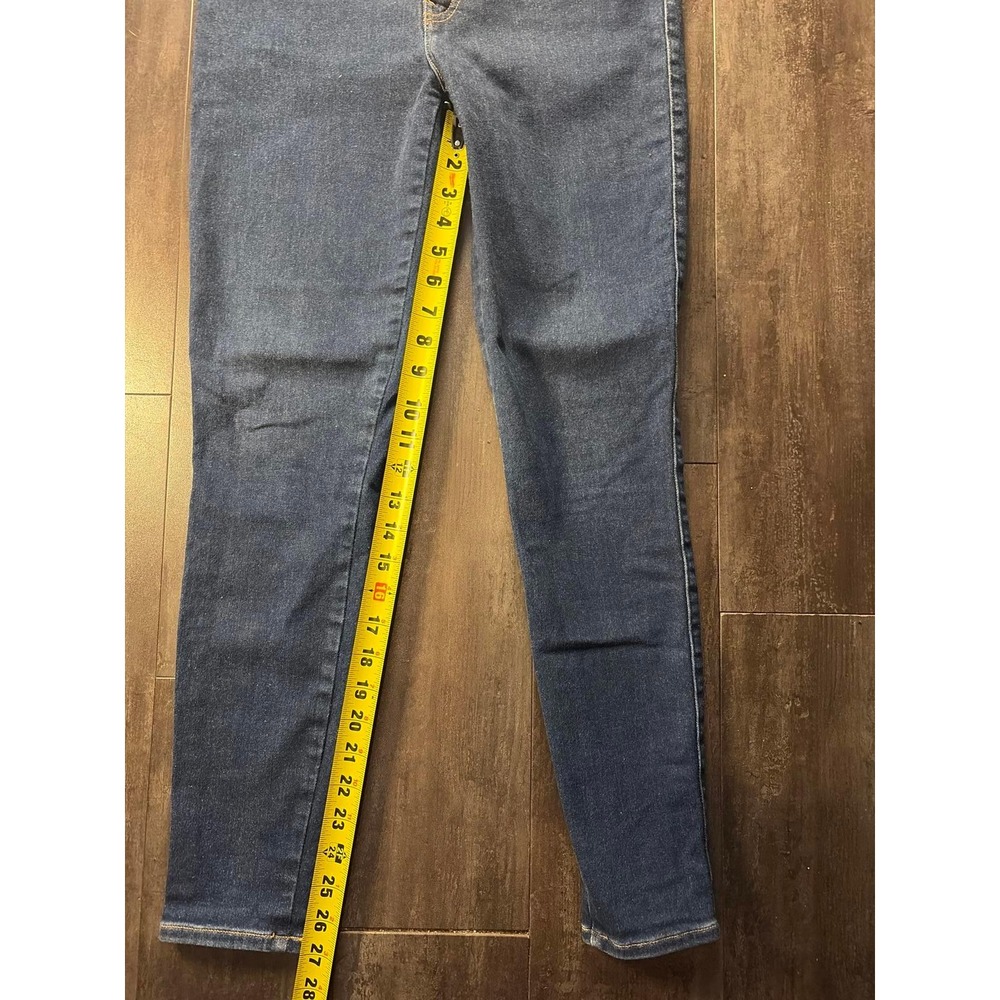 Lucky Brand Uni Fit Jeans Womens 4 (30-32) R Blue Dark Wash High Rise Skinny‎ - Picture 3 of 6